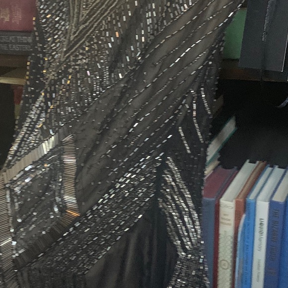 Black beaded body dress. Beautiful & vintage feel - Picture 4 of 6